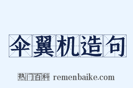 伞翼机造句是什么意思的图片